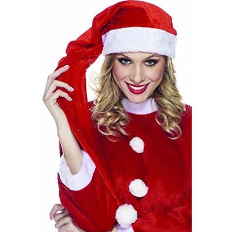 Da.Wa Unisex Cappello Adulto per Bambini Cappello Stile Natalizio Caldo Cappellino Decorativo Morbido Regalo di Natale Decorazioni per Feste di Natale Corno di caffè 