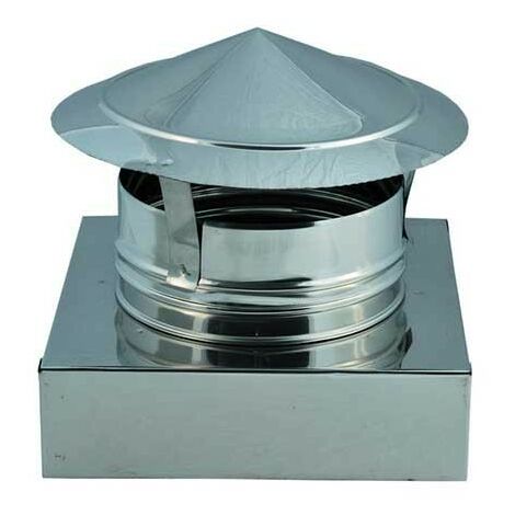 Cappello cinese inox base quadra : Diametro - 420X420