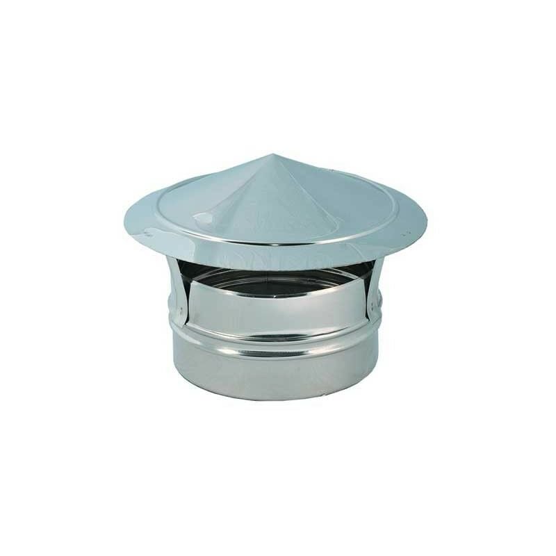 Cappello cinese inox base tonda femmina : Diametro - 230