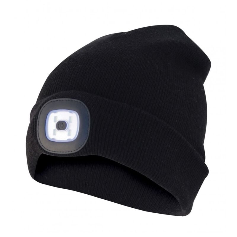 Capellino Con Luce Frontale Torcia Led Ricaricabile Nero