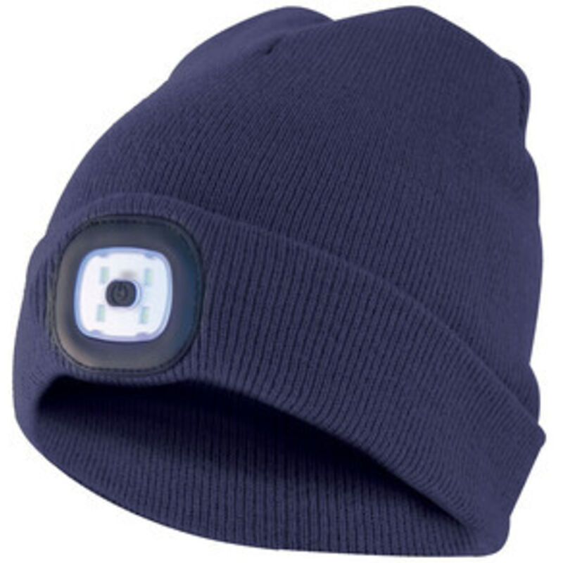 Image of Cappello lighthouse c/luce led ricaric. blu 6 pz