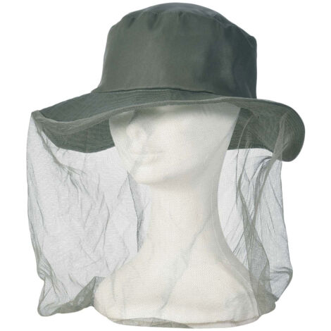 Cappello con Retina Ripara Insetti Modello Safari Verdemax Taglia 58 Verde