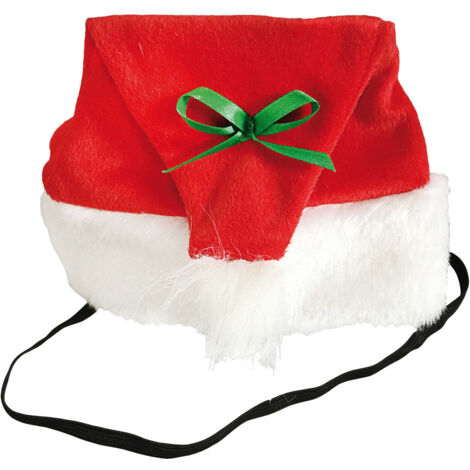 Cappello da Babbo Natale con elastico per cani