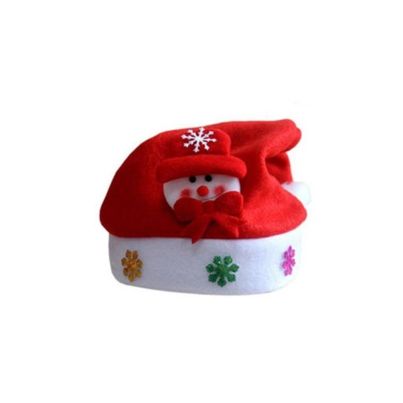 Image of Northix - Cappello da Babbo Natale con motivo lampeggiante - Pupazzo di neve