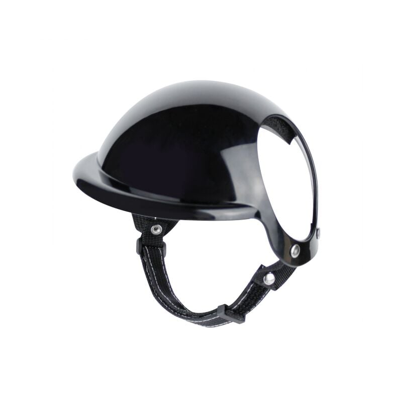 Image of Linjou - Cappello da moto per cani, casco da moto per animali, casco per animali domestici, casco per cani, per cani di piccola taglia, gatti (Nero,