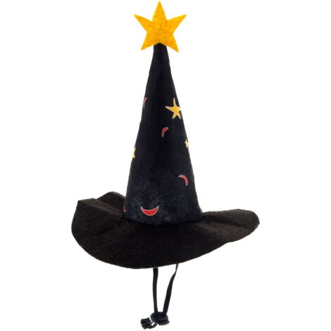 Cappello da strega Halloween regolabile per cani