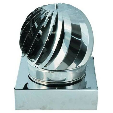 Cappello girevole inox a bagno d'olio base quadra : Diametro - 320X320