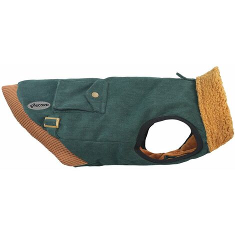 Cappottino con interno in pile e morbido velluto a coste modello Heritage per cani: XXS lunghezza 25 cm