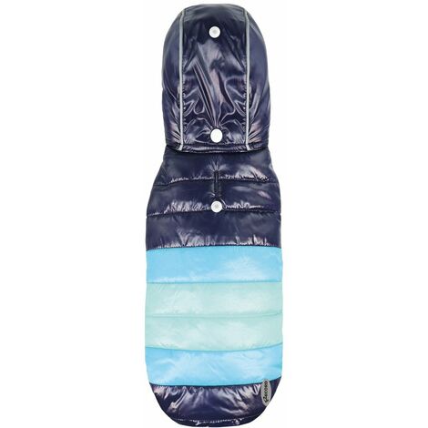 Cappottino impermeabile con interno in felpa modello Rain per cani : XS - blu/azzurro