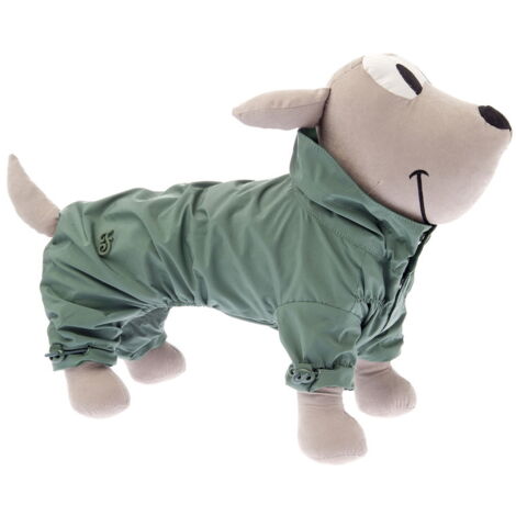 Cappottino impermeabile per cani modello Piuma: 30 cm - rosso