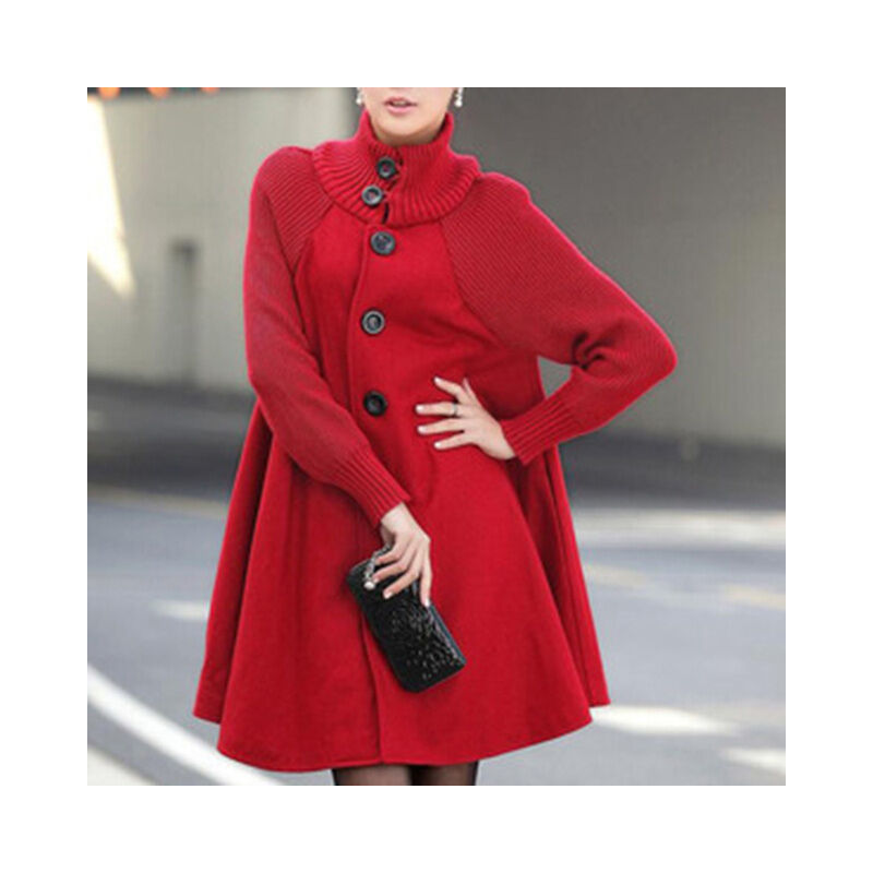 Fuienko - Cappotto di lana mantello invernale