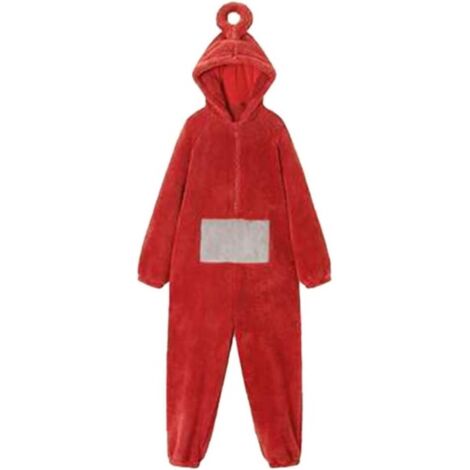 Cappotto e impermeabile per cani, pigiama per adulti Teletubbies, costumi invernali, tute, pigiami cosplay, pigiami natalizi, tutina di Halloween, tutina per animali, rosso, S