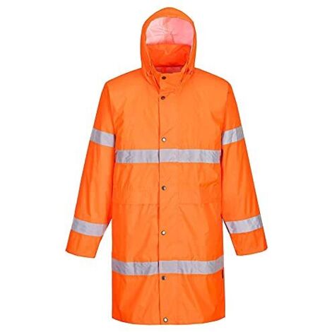 Cappotto Impermeabile Ad Alta Visibilita' Arancione Arancio 2XL
