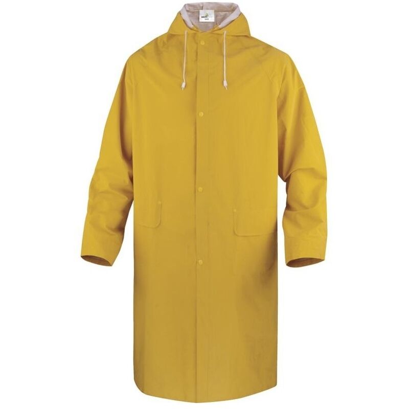 Image of Delta Plus - Cappotto Impermeabile Anti Pioggia con Cappuccio Giallo, misura: 2XL Giallo