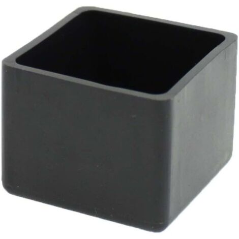 Cappucci in gomma quadrati - 25 mm - Per sedie, tavoli, gambe di mobili