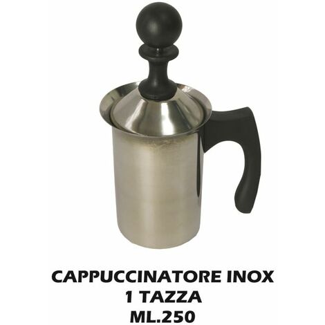 Cappuccinatore montalatte manuale in vetro 600 ml macchina per cappuccino  schiuma caffè latte