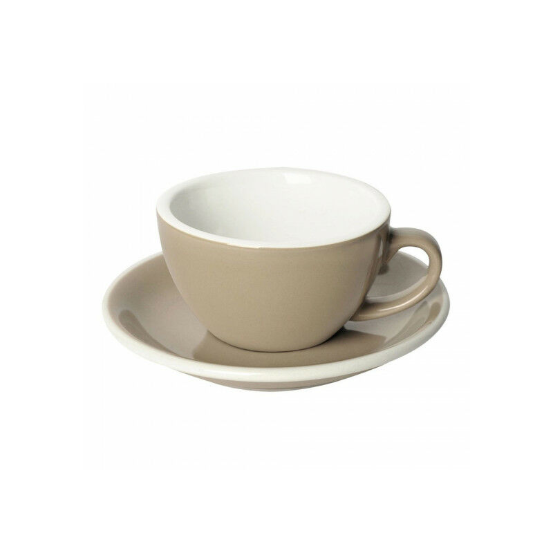 Cappuccino cup with a saucer Loveramics Egg Taupe, 200 ml