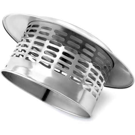 Cappuccio per camino, protezione per condotti in acciaio inossidabile, cappuccio per cappa di ventilazione antipioggia e neve, anche a prova di uccelli e topi (110 mm)