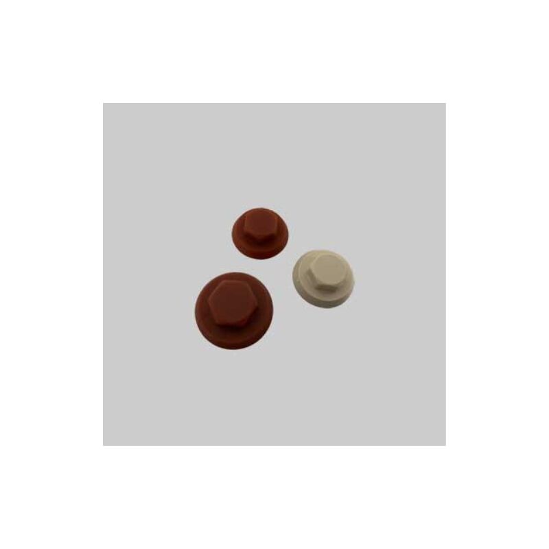 Cappuccio per viti esagonali 8 mm - bianco