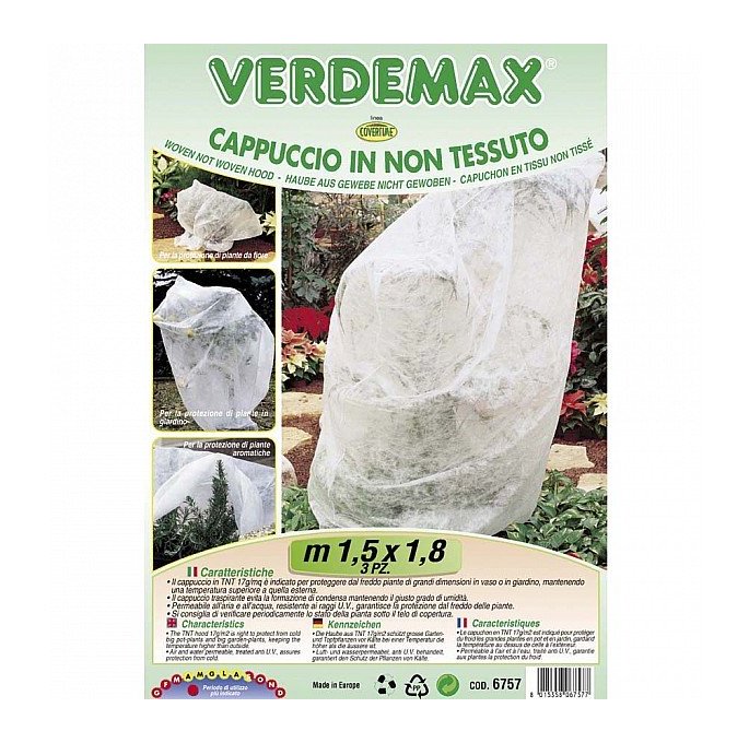 Image of Verdemax - Cappuccio Rete di Protezione per le Piante 1,5x1,8m 3 Pezzi
