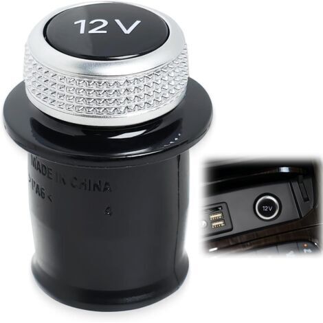 Cappuccio universale per accendisigari da 12 V, spina per presa di corrente auto per prevenire scosse elettriche 4H0919311 8W0919311 per A3 A4 A6 A7 A8 Q3 Nero