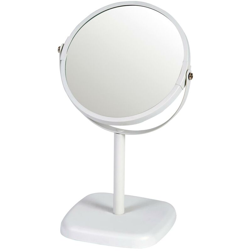 Capri 2x Magnification Double Sided Vanity Table Mirror - White - White
