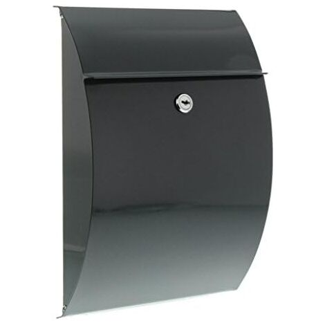 Capri 813 ANT Sheet steel letterbox, anthracite, (W x H x D) 215 x 304 x 80 mm