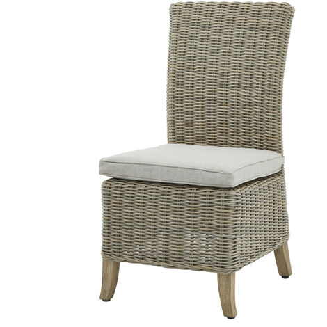Capri Collection Outdoor Dining Chair - Fabric/Metal/Synthetic Fibers - L60 x W48 x H103 cm - Beige