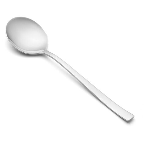 CAPRI SALAT SPOON - Salatlöffel 197 mm. Besteck mit geraden Linien, mit weichen Rundungen am Griff. Modernes und innovatives Design.