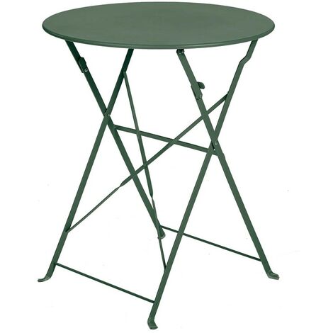 CAPRI - Table de jardin pliante - 2 places - Vert Amande - vert amande