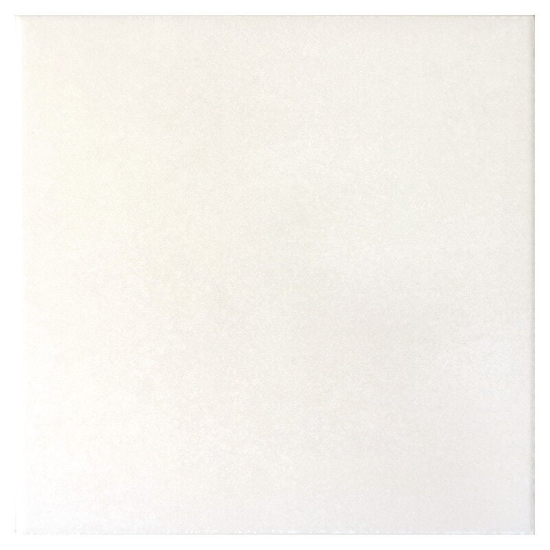 Carrelage sol / mur effet ciment uni blanc 20x20 cm caprice white