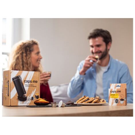 Caps-me Capsules Éco Grisâtre Réutilisables pour Nespresso