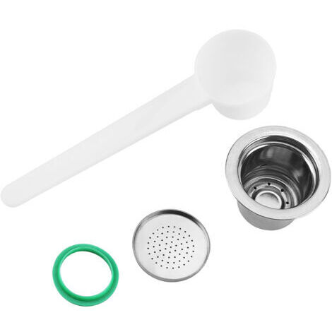 Capsula di caffè ricaricabile e riutilizzabile in acciaio inox, compatibile con le macchine da caffè.