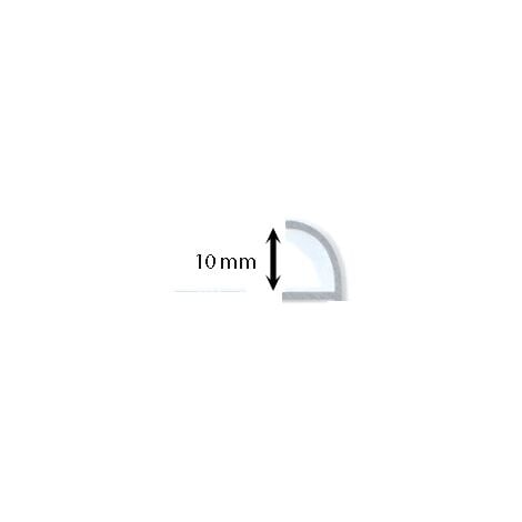 Capsula per profilo jolly proteggi angolo in pvc bianco : Modello - 10MM BIANCO