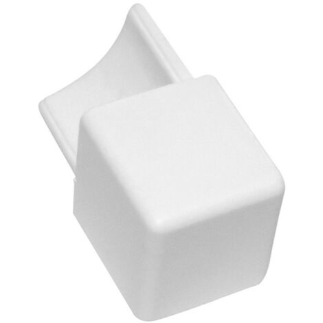 Capsula per profilo quadro in pvc 10mm bianco