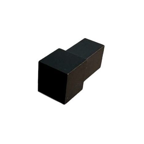 Capsula quadra in alluminio nero opaco : Modello - 8MM