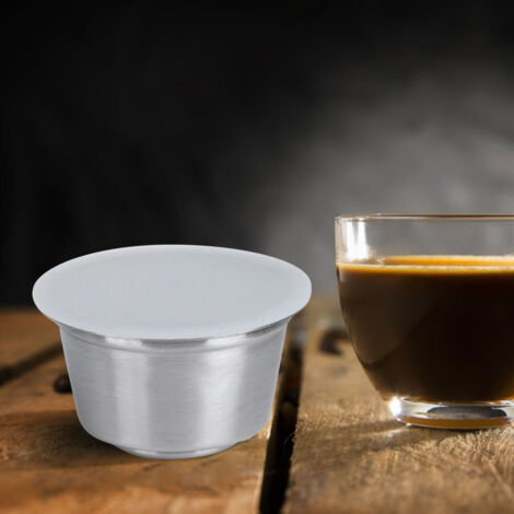 Capsule à café réutilisable en acier inoxydable pour machine Dolce Gusto - Blanc