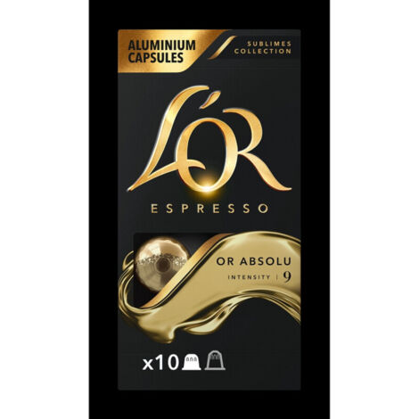 Capsule café L'or ESPRESSO OR ABSOLU 10 capsules 52g
