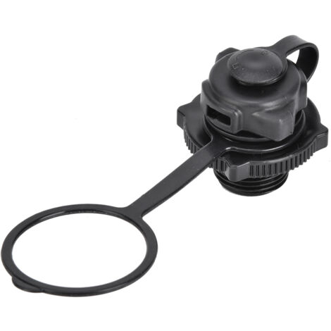 Capsule de valve d'air D noire en plastique durable pour bateaux pneumatiques de pêche INTEX 68345/68347/68349/68351
