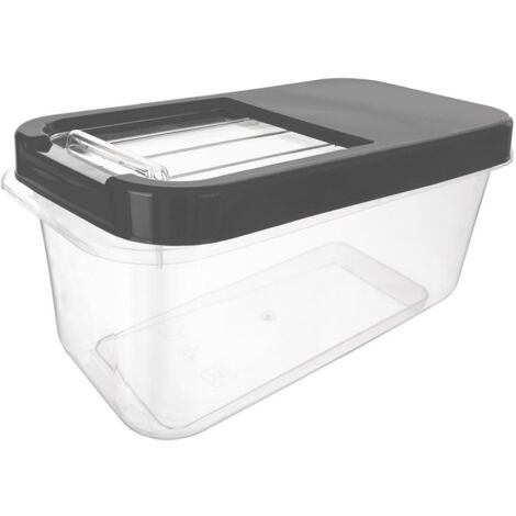 Capsule di detersivo in polvere per contenitori di cibo per cani/gatti, colore grigio, 7,5 l