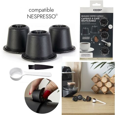Porte capsules rotatif nespresso - 40 capsules Couleur argent Toilinux