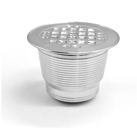 Capsules de café expresso rechargeables en métal pour machines réutilisables et durables (type à trou carré)