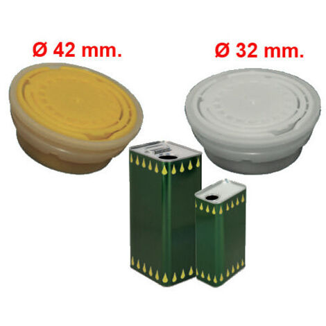 Capsules en plastique pour canettes – Diamètre 42 mm – Pack de 1800 pièces – Pour usage professionnel