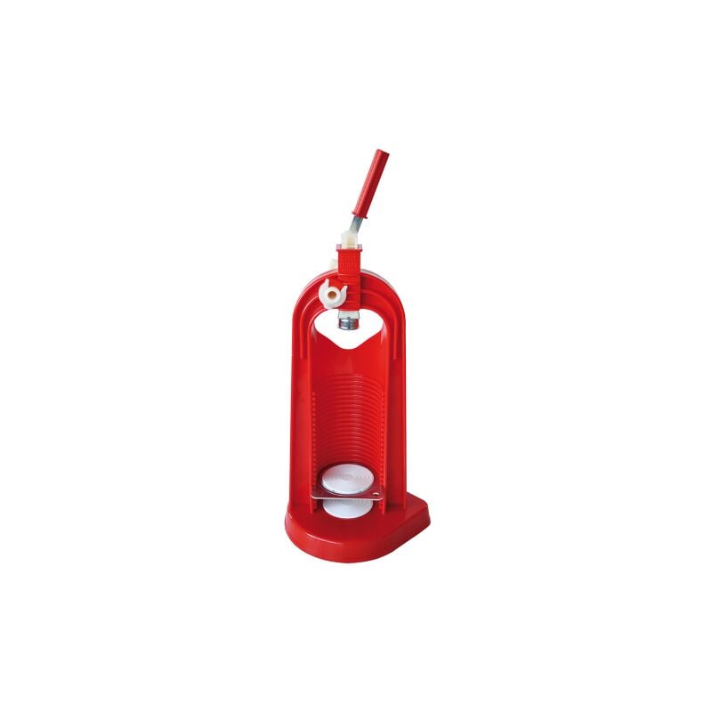 Capsuleuse a' colonne pour capsules couronnes 26,5 - 29 mm en disque acier polypropyle'ne a' position re'glable