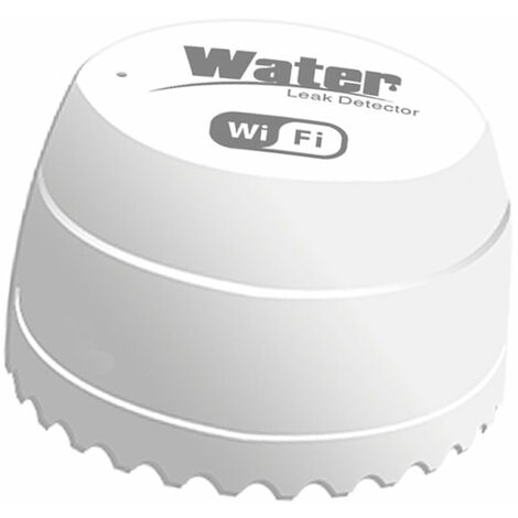 Capt de fuite d'eau WIFI Detect d'intrusion de fuite d'eau Alerte de niveau d'eau Alarme de debordement Tuya Smart Life App Telecommande pour la securite de la maison, SmartLife/Tuya