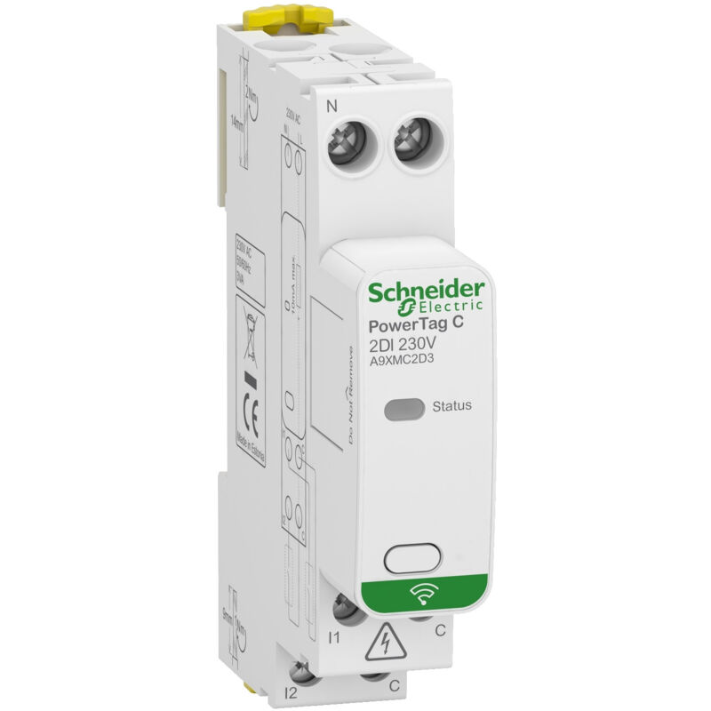 Schneider Electric - capteur contacts radio-fréquence modulaire 2 entrées schneider A9XMC2D3