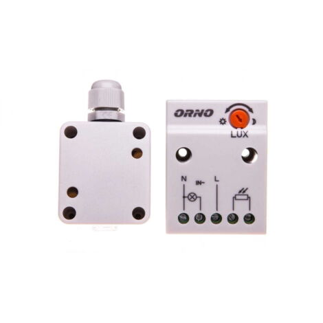 Capteur crépusculaire avec sonde externe en boîtier 2300W 2-100lx IP65/IP20 blanc OR-CR-232