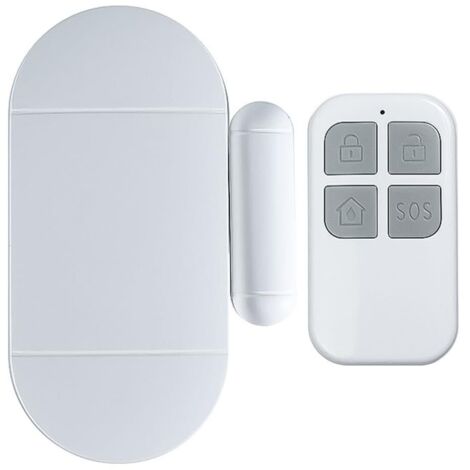 Capteur d'alarme de porte et fenêtre avec télécommande 130 dB - Alarme de piscine magnétique sans fil - Capteurs de sécurité pour la maison - Alarme pour