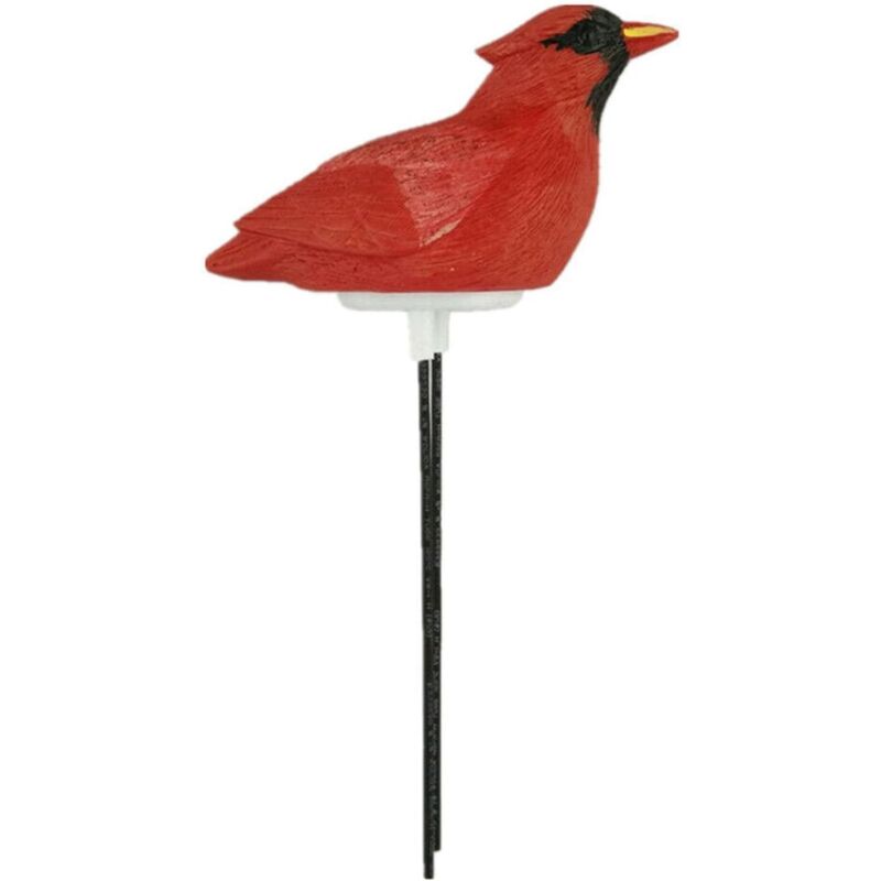 Capteur d'alarme en forme d'oiseau, testeur d'humidité du sol, testeur d'eau des plantes, hygromètre pour arrosage des plantes (rouge)