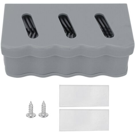 Capteur de Cheveux pour Douche Anti-Bouchage, Grille de Vidange en Silicone Gris pour Salle de Bain